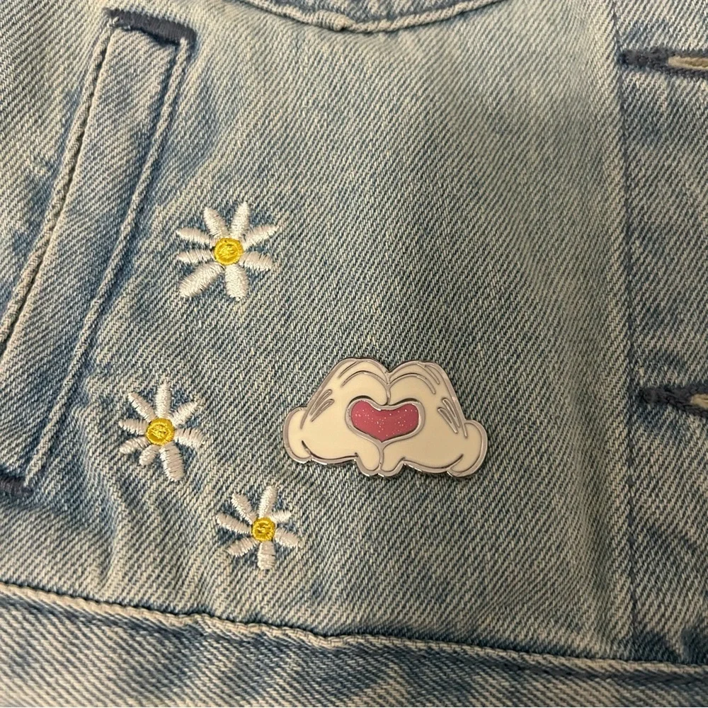 Disney Minnie Mouse Girls Jean‎ Jacket with embroidery